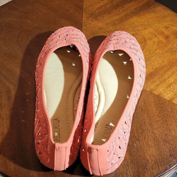 BELLADIA FLORAL PATTERN DESIGN WOMEN"S BALLET  ROUND TOE FLAT SHOE - Picture 7 of 14